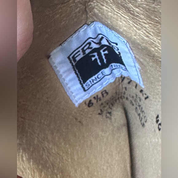 Frye Melissa Button Tall Leather Boot Cognac Western Equestrian Riding Sz8.5 B - Picture 10 of 17